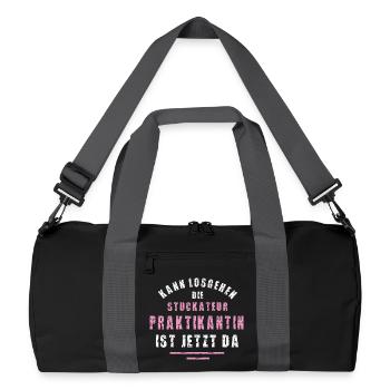 Plasterer Internship Plasterer Internship - Recycled Duffel Bag - black/graphite grey - Front