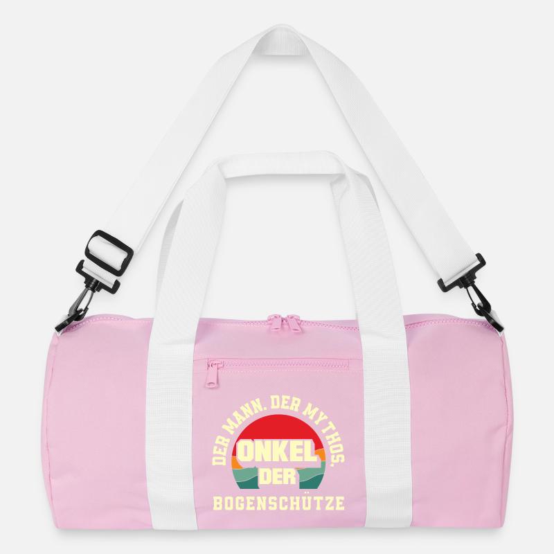 Ich gehe Bogenschießen Recycelte Duffel Bag