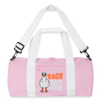 Rage Appât Mode Mouette Oiseau Méchant Drôle Provocation - Sac de sport recyclé - rose/blanc - Devant