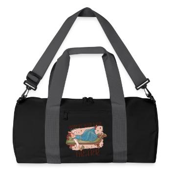 Theatre Actor Gift Ideas - Recycled Duffel Bag - black/graphite grey - Front