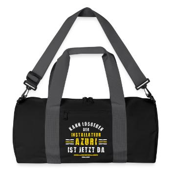 Installer Trainee Training Apprenticeship Trainee - Recycled Duffel Bag - black/graphite grey - Front