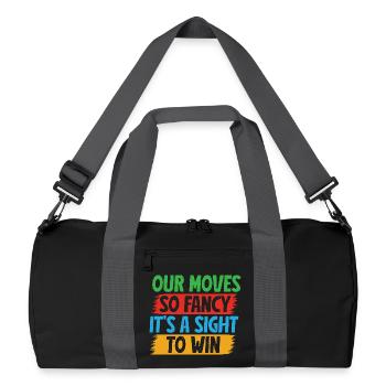 Hobby Horse Rider Moves Fancy Sight To Win - Recycled Duffel Bag - black/graphite grey - Front