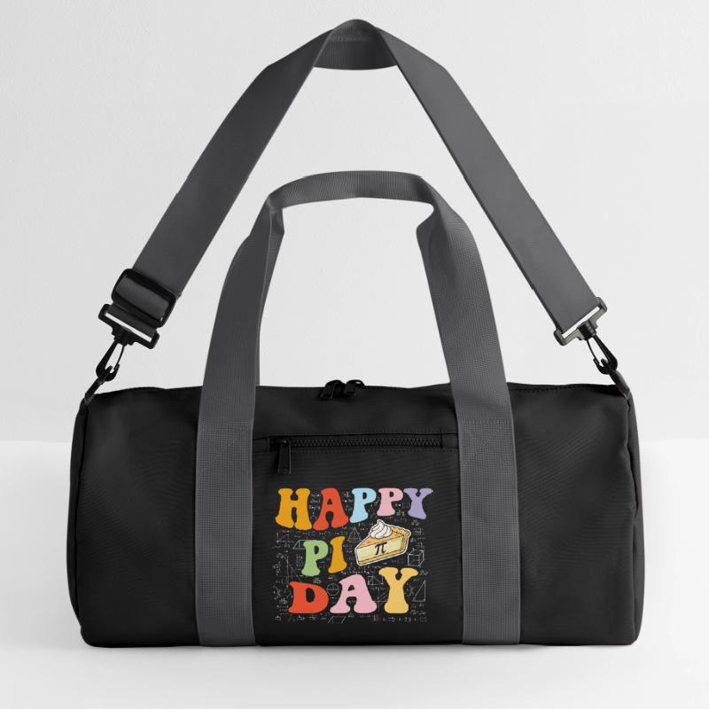 Happy Pi Day 3.14 Math Class Science Nerd Recycled Duffel Bag
