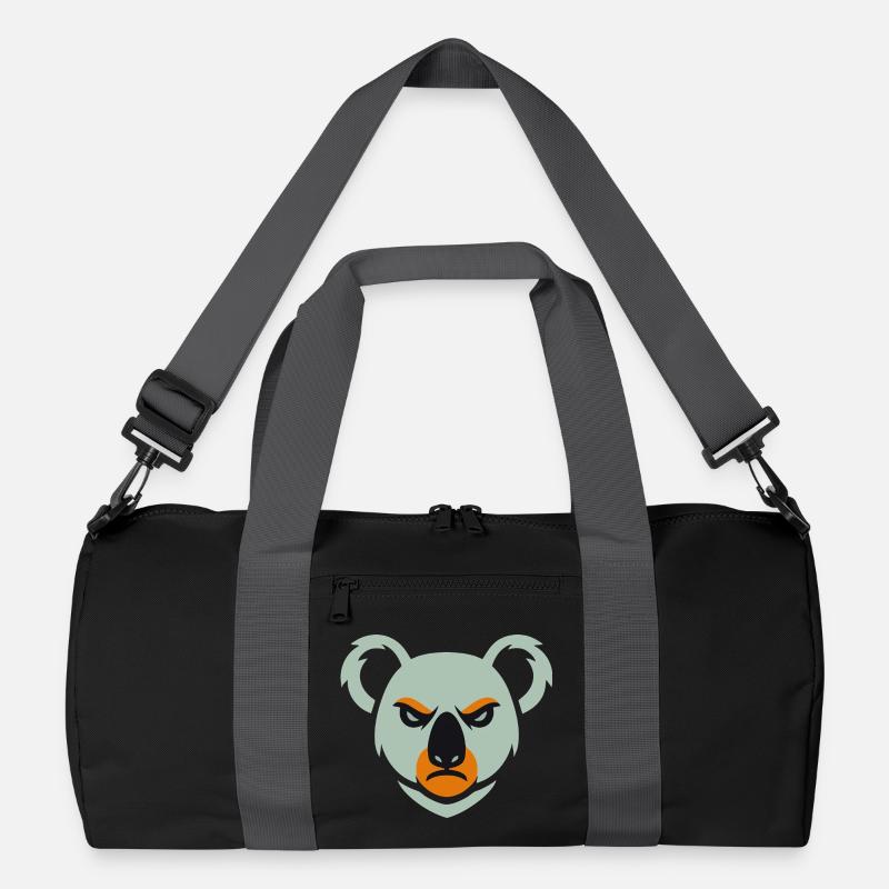 Wütender Koala Blick Recycelte Duffel Bag