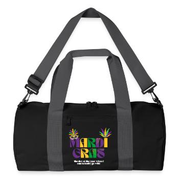 Mardi Gras Festival - Recycled Duffel Bag - black/graphite grey - Front