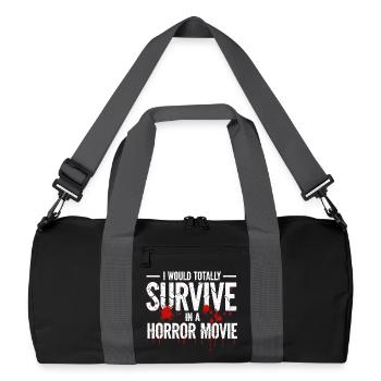 Scary Horror Movie Fans Halloween Horror Movie - Recycled Duffel Bag - black/graphite grey - Front