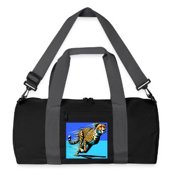 guépard - Sac de sport recyclé - noir/gris graphite - Devant