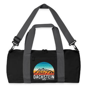 Dachstein Ramsau Autriche Coucher de soleil rétro - Sac de sport recyclé - noir/gris graphite - Devant