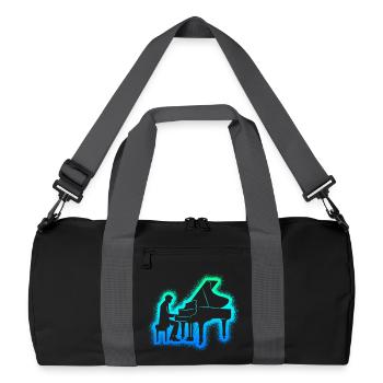 Piano Pianist Boys Men Kids Piano - Recycled Duffel Bag - black/graphite grey - Front