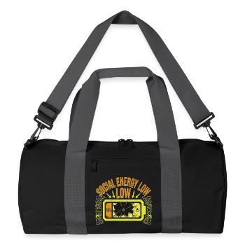 Pression sociale - Sac de sport recyclé - noir/gris graphite - Devant