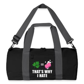 Nature vs Savon - Sac de sport recyclé - noir/gris graphite - Devant