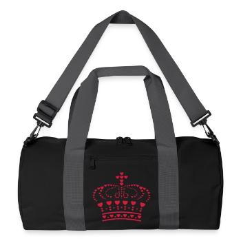 couronne - Sac de sport recyclé - noir/gris graphite - Devant