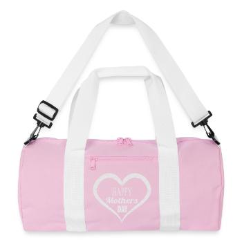 Muttertag Motiv - Recycelte Duffel Bag - Rosa/Weiß - Vorne