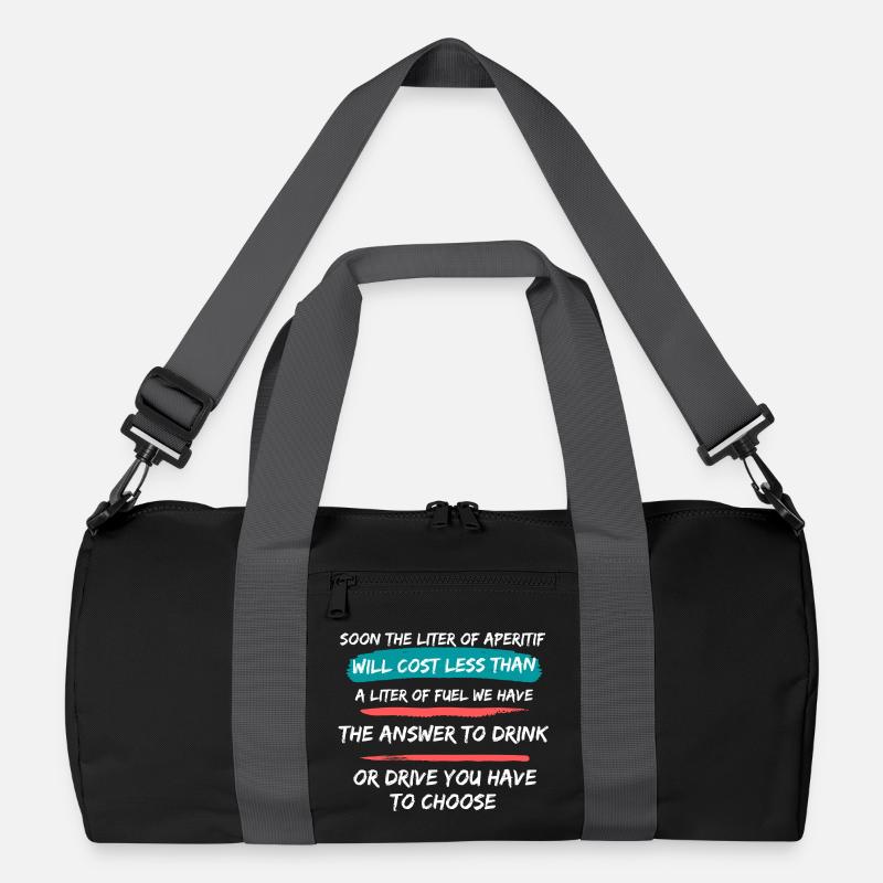 Aperitif vs Fuel Drink or Drive Tee - Recycled Duffel Bag - black/graphite grey