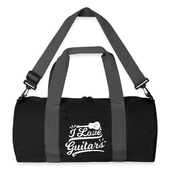 J’aime les guitares - Sac de sport recyclé - noir/gris graphite - Devant