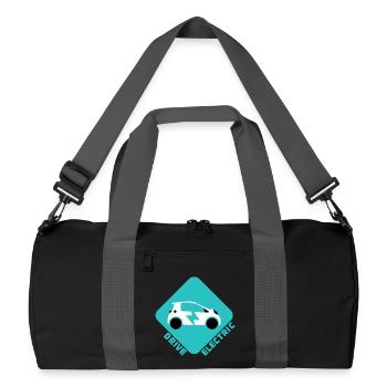 Drive Electric Supercharge - Electric Car Fans - Recycled Duffel Bag - black/graphite grey - Front