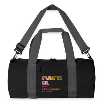 gymnaste - Sac de sport recyclé - noir/gris graphite - Devant