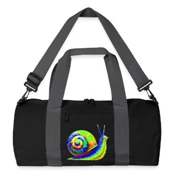 Snail - Recycled Duffel Bag - black/graphite grey - Front