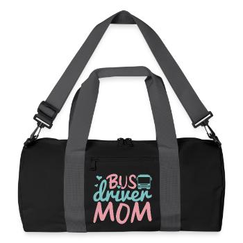 Busfahrer Mama - Recycelte Duffel Bag - Schwarz/Graphitgrau - Vorne