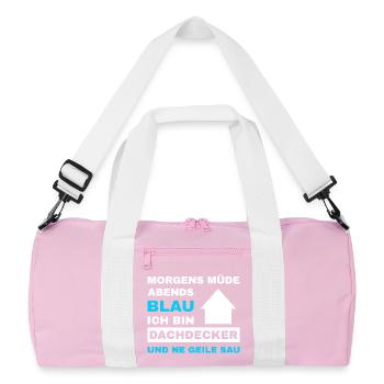 Couvreur Toiture Maître Couvreur - Sac de sport recyclé - rose/blanc - Devant