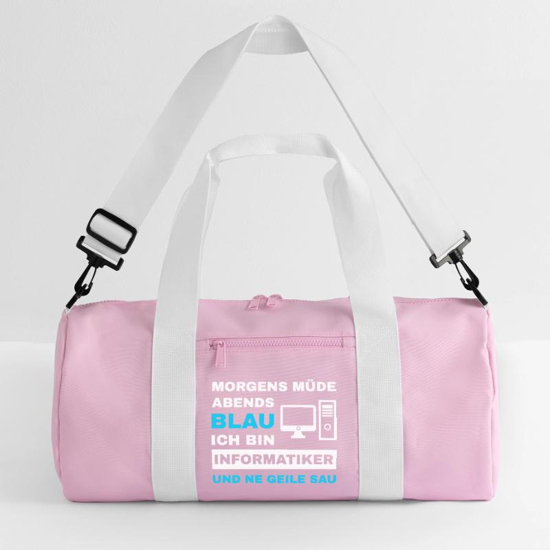 computer scientist programmer admin sayings funny Recycled Duffel Bag