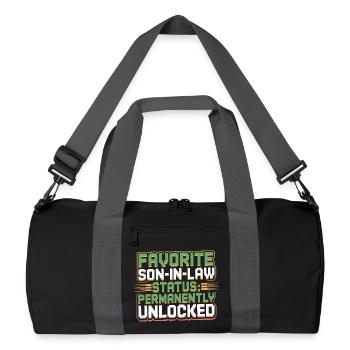 Mother In Law Retro Funny Father In Law - Recycled Duffel Bag - black/graphite grey - Front