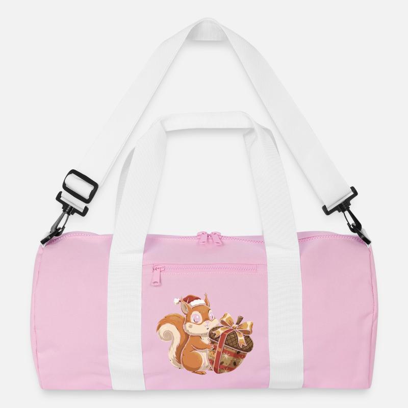 Winterfreude Eichhörnchen Geschenk Recycelte Duffel Bag