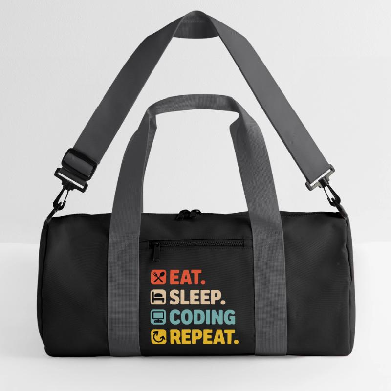 Programmer's Life Humor for Programmers Recycled Duffel Bag