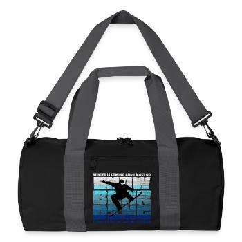 Snowboard – Voler, c’est un atterrissage plus dur - Sac de sport recyclé - noir/gris graphite - Devant