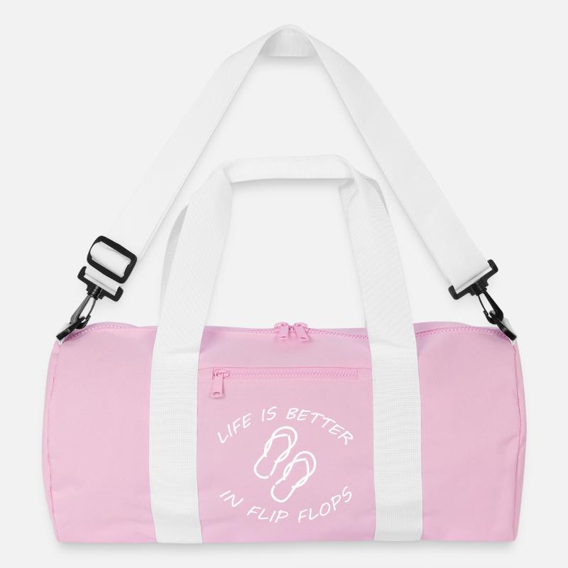 LIFE IS BETTER IN FLIP FLOPS Recycelte Duffel Bag