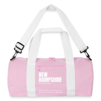 Texte de la neige du New Hampshire - Sac de sport recyclé - rose/blanc - Devant