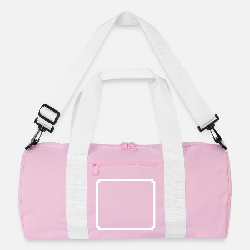 Pixel Rahmen 8-Bit Textfeld Recycelte Duffel Bag