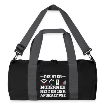 Computer DIE VIER REITER DER MODERNEN APOKALYPSE - Recycelte Duffel Bag - Schwarz/Graphitgrau - Vorne