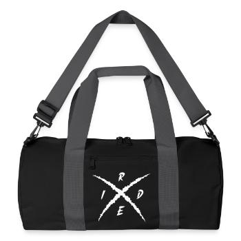 Chevaucher - Sac de sport recyclé - noir/gris graphite - Devant