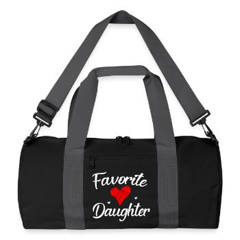 fille préférée - Sac de sport recyclé - noir/gris graphite - Devant