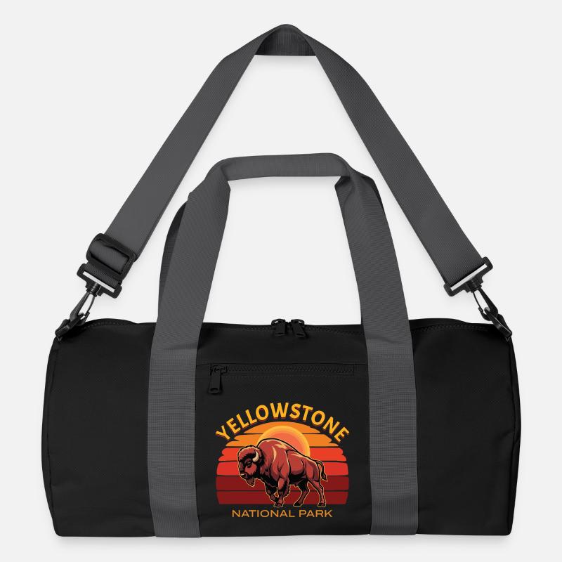 Yellowstone-Nationalpark Büffelbisons Recycelte Duffel Bag