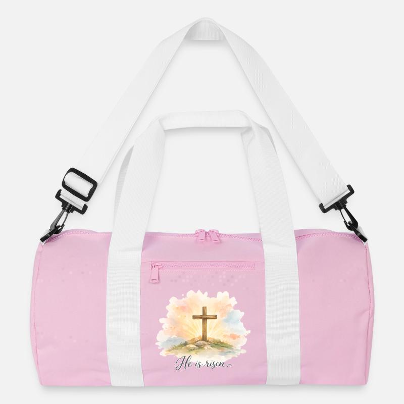 Resurrection He is Risen Easter Jesus Recycled Duffel Bag