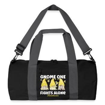 Gnome Un combat seul Mémoire Jaune - Sac de sport recyclé - noir/gris graphite - Devant