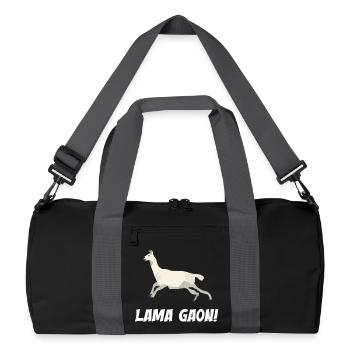 Lama Gaon - Recycelte Duffel Bag - Schwarz/Graphitgrau - Vorne