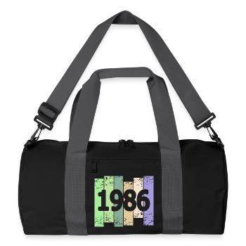 Œuvre d’art 1986 - Sac de sport recyclé - noir/gris graphite - Devant