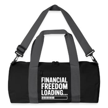 Financial Freedom Loading... - Recycled Duffel Bag - black/graphite grey - Front