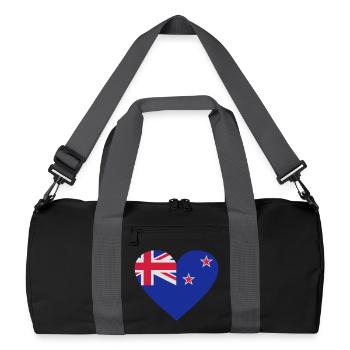 2541614 14657116 new Zealand - Recycled Duffel Bag - black/graphite grey - Front