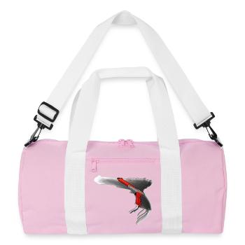 Gun - Jouez à la chasse au canard - Sac de sport recyclé - rose/blanc - Devant
