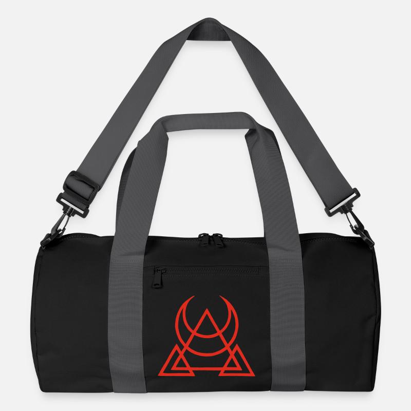 Rotes Symbol der ägyptischen Pyramiden Recycelte Duffel Bag