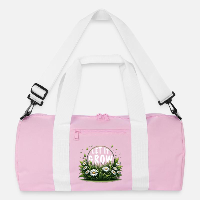 let it grow wiese gänseblümchen frühling spruch Recycelte Duffel Bag