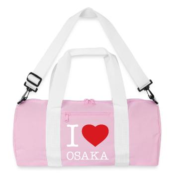 J’ADORE OSAKA - Sac de sport recyclé - rose/blanc - Devant