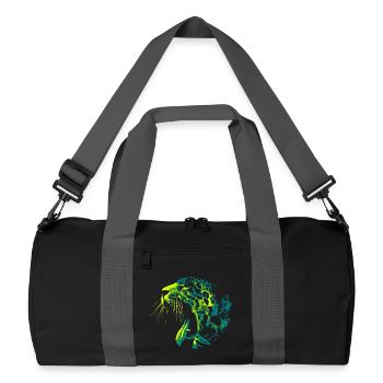 Panthère Stylée - Sac de sport recyclé - noir/gris graphite - Devant