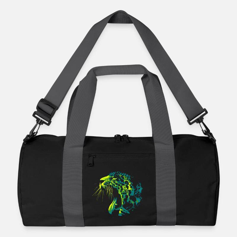 Stylischer Panther Recycelte Duffel Bag