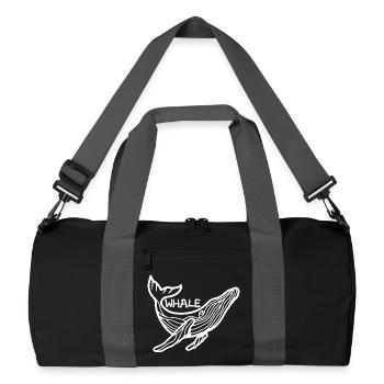 Der Riese der Meere - Recycelte Duffel Bag - Schwarz/Graphitgrau - Vorne
