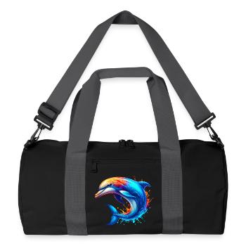 Dolphin - Recycled Duffel Bag - black/graphite grey - Front